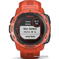 Умные часы Garmin Instinct Solar (красное пламя)