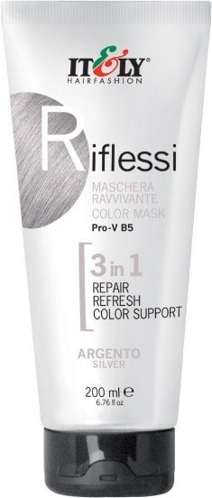 

Маска Itely Hairfashion тонирующая восстанавливающая Riflessi 3in1 Silver 200 мл