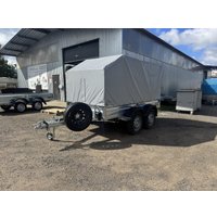 Двухосный прицеп AvtoS A30Р2B (3000x1500x300, R16, ресс. 3302 ГАЗ-1лист, тент 800мм)