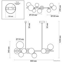 Подвесная люстра Odeon Light Tovi 4818/10