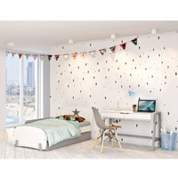 Кровать Polini Kids Mirum 1915 c ящиком (белый/серый)