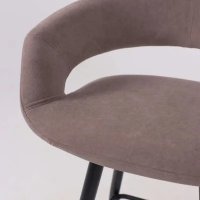 Стул с подлокотниками Мамадома Barny-R 700 (b05 Latte Lux/черный)