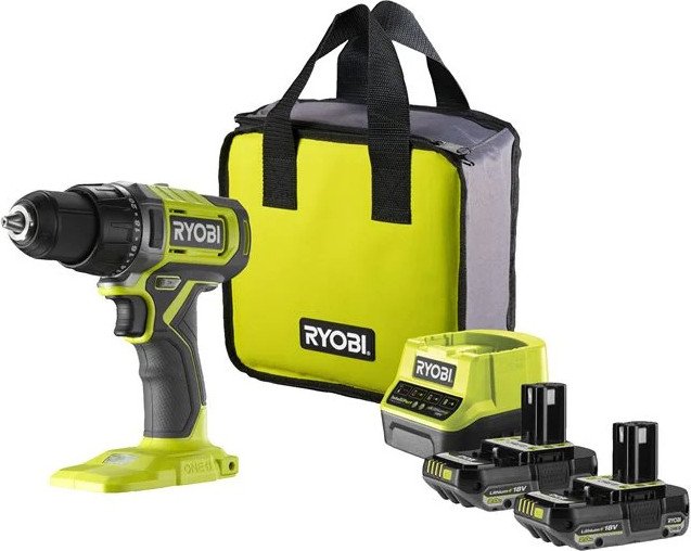 

Дрель-шуруповерт Ryobi RDD18-2C20S 5133005520 (с 2-мя АКБ 2 Ач, сумка)