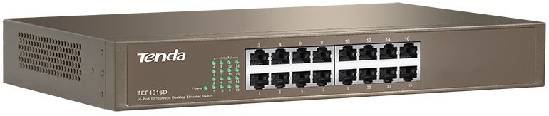 

Неуправляемый коммутатор Tenda TEF1016D