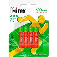 Аккумулятор Mirex AAA 600mAh 4 шт HR03-06-E4