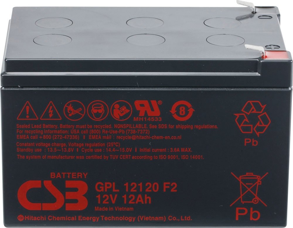 

Аккумулятор для ИБП CSB Battery GPL12120 F2 (12В/12 А·ч)