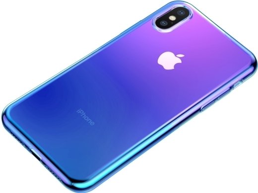 

Чехол для телефона Baseus Glow для iPhone XS (синий)