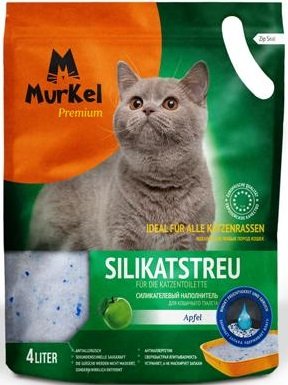 Наполнитель для туалета MurKel Силикагелевый 4л (яблоко)