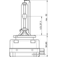Ксеноновая лампа Osram Xenarc Cool Blue Intense D1S 1шт (66144CBI)