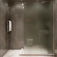 Душевая стенка Benetto BEN-602_SL_M 1000х2000 (серебро, матовое стекло)