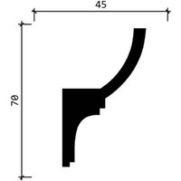 Плинтус потолочный Decor-Dizayn DD508