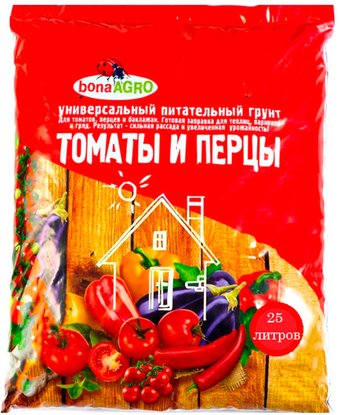 Грунт Bona Agro Для томатов и перцев (25 л)