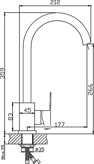 Смеситель Haiba HB70802