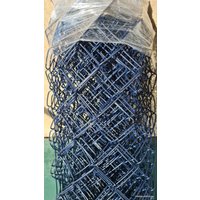 Строительная сетка Сетка-рабица в ПВХ 55х55 2.4мм 1.5x10м (синий)