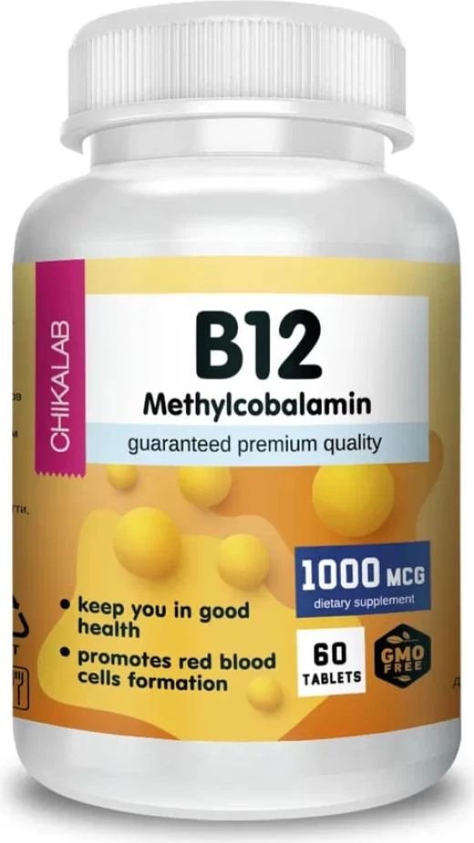 

Витамины, минералы Chikalab Vitamin В12 (60 таблеток)