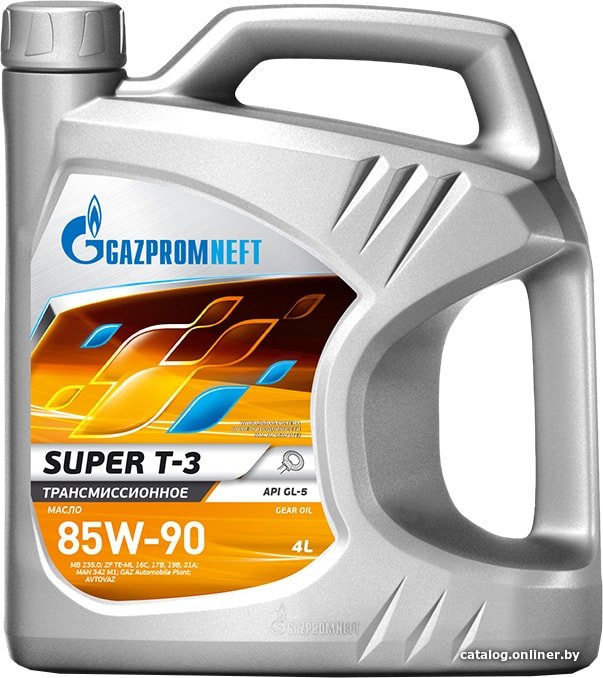 Трансмиссионное масло Gazpromneft Super T-3 85W-90 4л