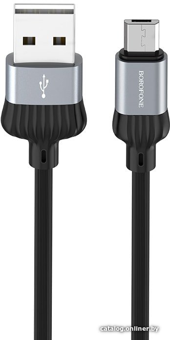 Кабель Borofone BX28 microUSB 1 м (серый)