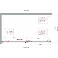 Душевой уголок BelBagno SOFT_CLOSE-2-AH-1-160/90-C-Cr