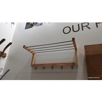 Вешалка для одежды Sheffilton Альберто SHT-WH4 985631 (прозрачный лак/алюминий металлик)