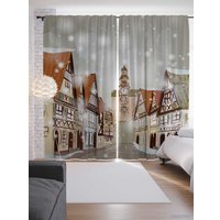 Комплект штор JoyArty Город ждет праздник 1.45x2.65 м (2 шт)