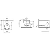 Унитаз подвесной Cersanit Street Fusion Vortex Dpl Eo 64578