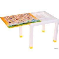 Детский стол Стандарт пластик с деколем 160-0057-17 (желтый)