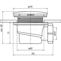 Сифон Triton E320VAL