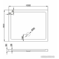 Душевой поддон Koba-SPA 100x80