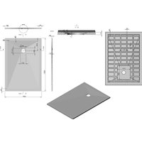 Душевой поддон Vincea VST-4SR9013G 130x90