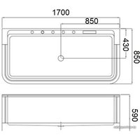 Ванна WeltWasser HB Keller 170х85 WT