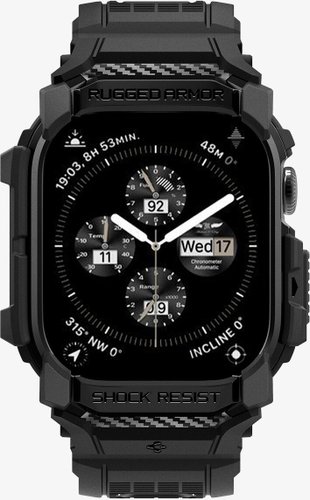 Ремешок Spigen Rugged Armor Pro для Apple Watch 10 42 мм ACS08591 (черный)