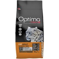 Сухой корм для кошек Optimanova Cat Adult Salmon & Rice 8 кг