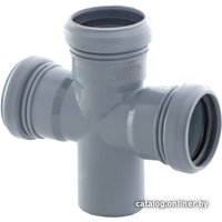 Фитинг РосТурПласт Крестовина для внутренней канализации 110х87°
