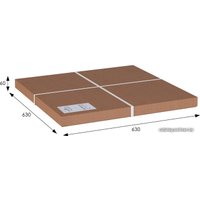 Журнальный столик Мебелик Грация М (слоновая кость/золото)