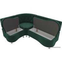 Угловой диван Лига диванов Вегас 105171 (левый, зеленый)