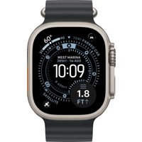 Умные часы Apple Watch Ultra 3 LTE 49 мм (титановый корпус, природный/черный, ремешок из эластомера)