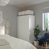 Шкаф распашной Ikea Клеппстад 004.417.58 (белый)