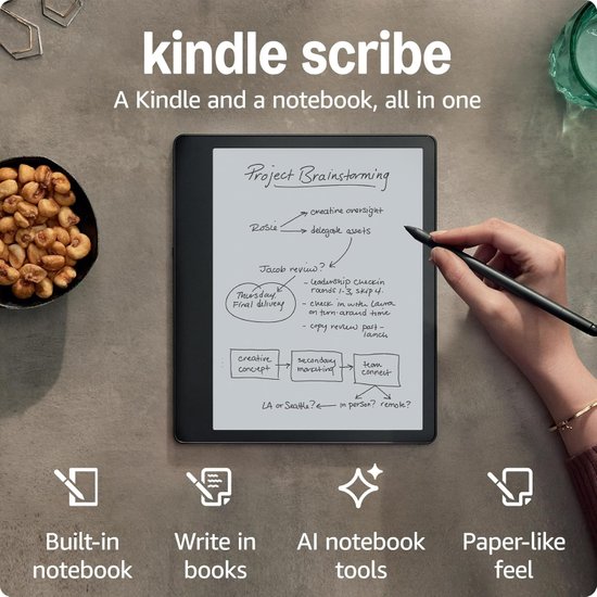 Amazon Kindle Scribe 2022 16GB Premium Pen (черный) электронную