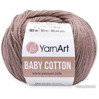 Пряжа для вязания Yarnart Baby Cotton 407 50 г 165 м (темный бежевый)