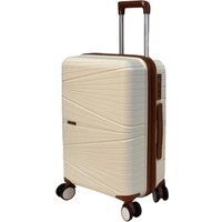 Чемодан-спиннер Mironpan 23103 56 см (молочный)