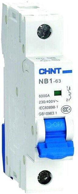 

Выключатель автоматический Chint NB1-63 1P 4A 6кА C (DB)