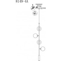 Подвесная люстра iLamp Aura 8615W-1S BK-SM