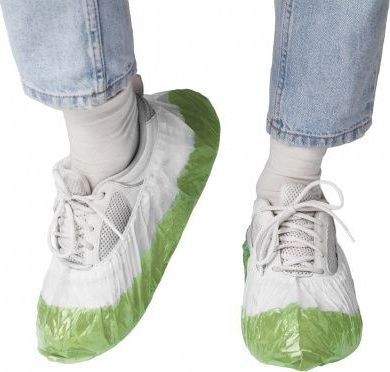 

Бахилы EleGreen Экстра двойные (100 шт, бело-зеленый)