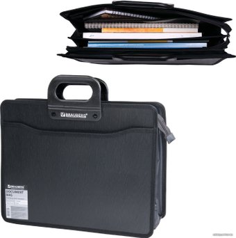 Папка-портфель BRAUBERG 221391 (черный)