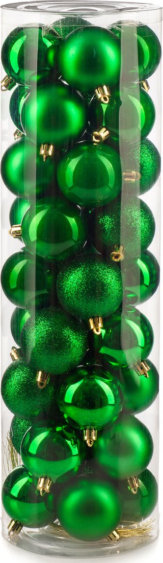 

Елочная игрушка Ausini VT25-04002-5 (зеленый, 36 шт)