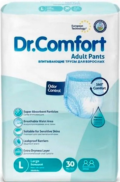 

Подгузники для взрослых Dr. Comfort Large (30 шт)
