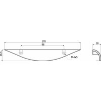  AKS скоба мет. AVOCADO 96 сатин