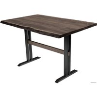 Кухонный стол Buro7 Двутавр 120 (с обзолом, дуб мореный/черный)