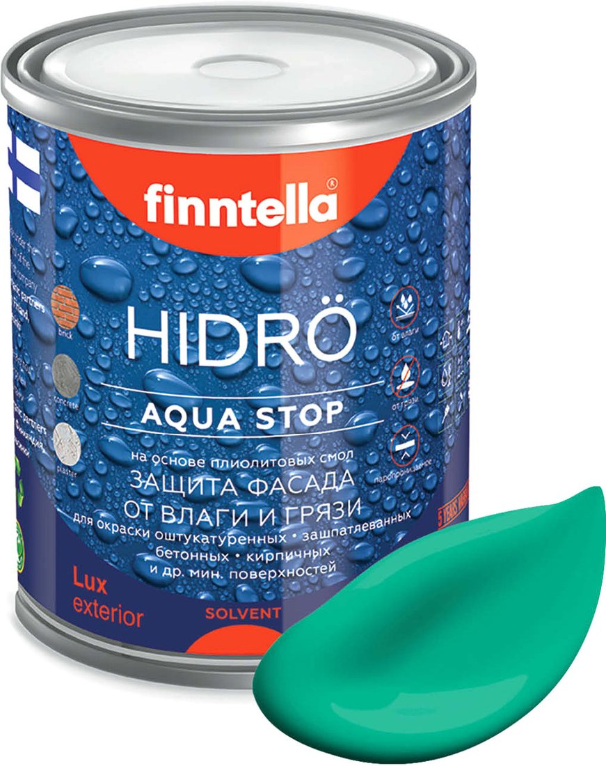 

Краска Finntella Hidro Smaragdi F-14-1-1-FL132 0.9 л (изумрудный)