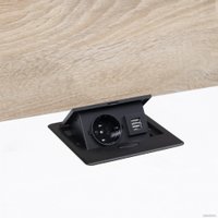 Блок розеток AKS Nova 4 выдвижной (1 розетка, черный)